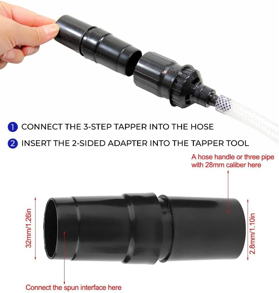 ECOMAID 1-1/4inch & 1-3/8'' Vacuum Attachments Mini Micro Tool Attachment 9 Piece Set -