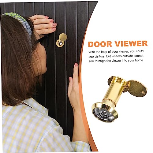 Veemoon mirilla para puerta con cubierta, accesorio de protección de privacidad para puertas de hogar, herramienta para espiar para mayor seguridad y observación de visitantes miniatura 3