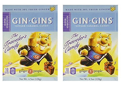 Ginger People Gin Gins Boost Ultra Strength Ginger Candy 4.5 ounce (Pack of 2)