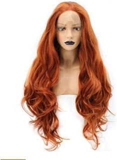 Heat-Resistant Synthetic lace Natural Party European and Popular Models lace Half Crochet wig(18 Inches)