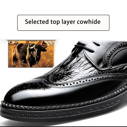 New Men's Shoes High-end Marriageable Split Leather Shoes Rubber Sole，Versatile Business Casual British Fabric Leather Men's Shoes2
