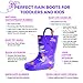 OAKI Toddler Rain Boots – Lightweight Waterproof Rubber Boots for Kids with Easy-On Handles – Durable Kids Outdoor Footwear, Forest Animals, 9T Toddler