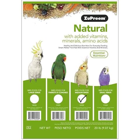 ZuPreem - Natural Vogelfutter für Mittlere Ziervogelarten Cover