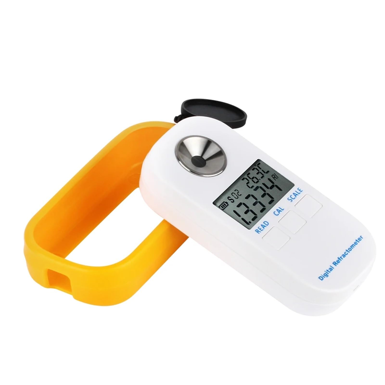 Refraktometer, Automatisches Refraktometer, digitales Honigrefraktometer, Zuckersirupmessgerät, 0–90,0% Brix-Refraktometer, Baume-Honigkonzentration