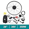 JLYNOWPT 26" Electric Bike Conversion Kit, 350W 36V Front Wheel E-Bike Hub Motor Kit with LCD Display, Bicycle BLDC Controller with Controller PAS Brake Lever for 26 inch Bikes 5 Speed Adjustable #5