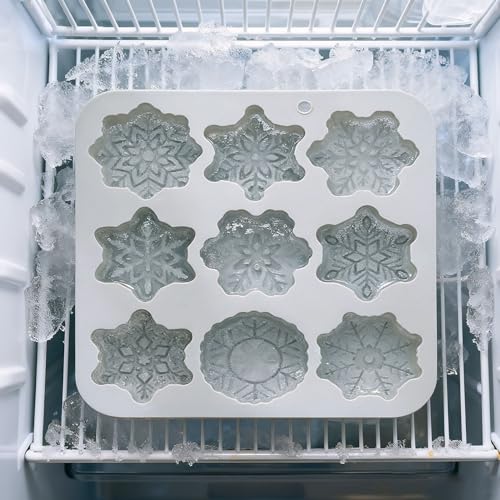 Molde de silicona para cubitos de nieve, 9 cavidades miniatura 3