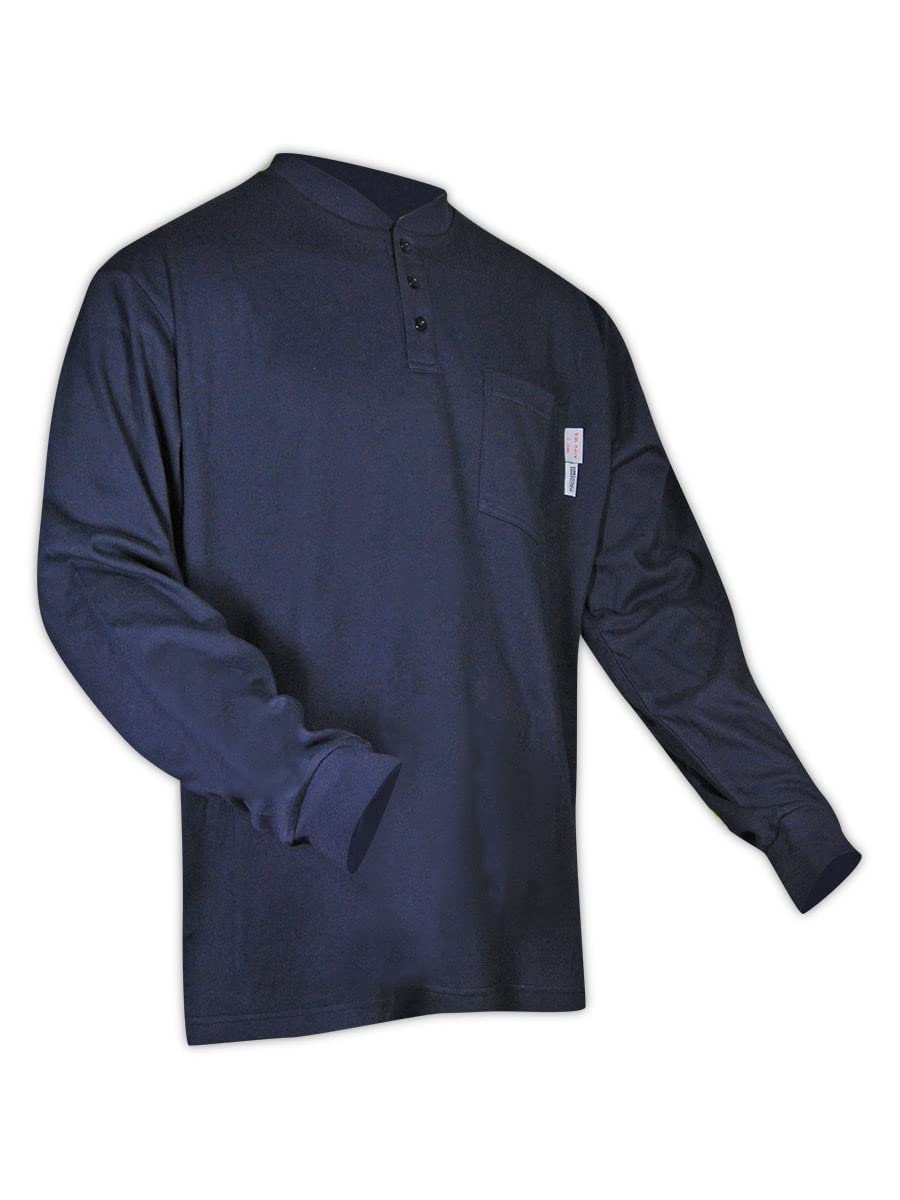 MAGID Flame Resistant Shirts Flame Resistant 100% Cotton, 1 Pairs, Size Large, SC65DHN
