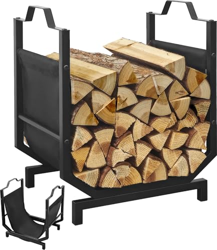 Firewood Rack Indoor Outdoor, Log Firewood Holder Indoor with Leakproof