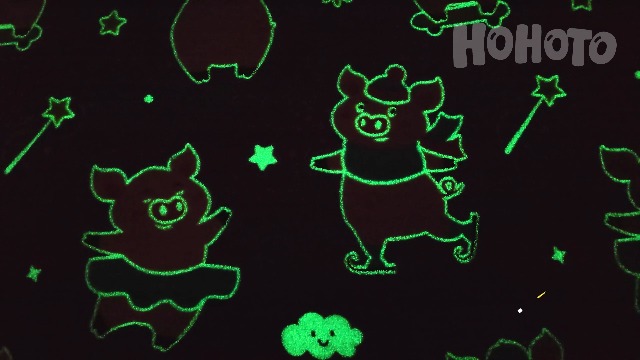 Glow In Dark Pig Blanket For Kids - Kawaii Pink Pig Themed Throw For Girls Birthday Christmas Gifts