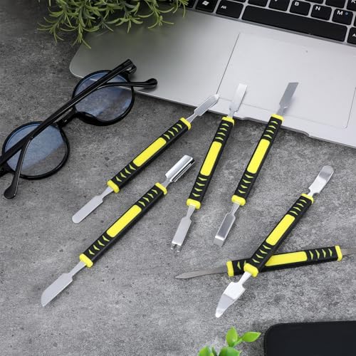 6 Stücke Metall Brecheisen Set Elektronik Reparaturwerkzeug Set Doppelkopf DemontageWerkzeug für Tablets, Laptops, Mobiltelefone