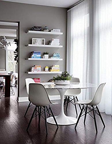 2Xhome - Set Of Two (2) - Black - Plastic Side Black Dark Wood Legs Eiffel Dining Room Chair - Lounge Chair No Arm Armless Less Chairs Seats Molded Plastic #TOP6