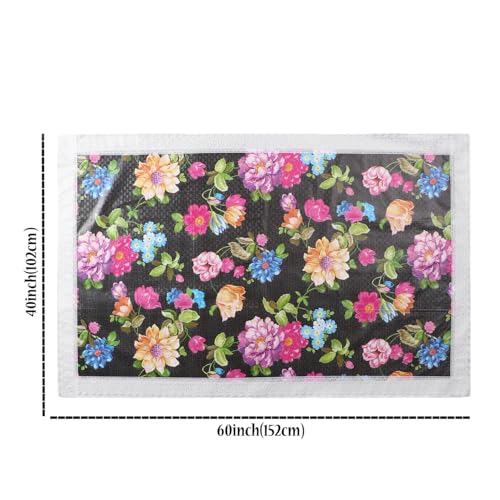 Image of Dakshya Industries PVC Waterproof Center Table Cover 40 x 60 Inch | Rectangle Coffee Table Cover | Spill Proof Oil Resistant Dustproof Heat Resistant Wipe Clean