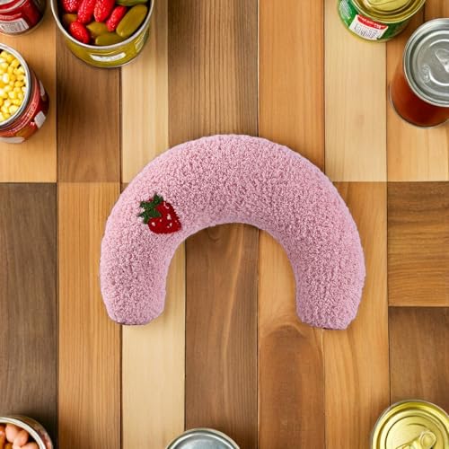 Almohada para gatos contra el estrés cervical cojín media rosquilla lavable 6