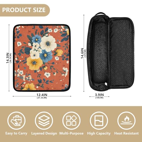 Organizador 2 en 1 para herramientas de cabello con tapete resistente al calor miniatura 4