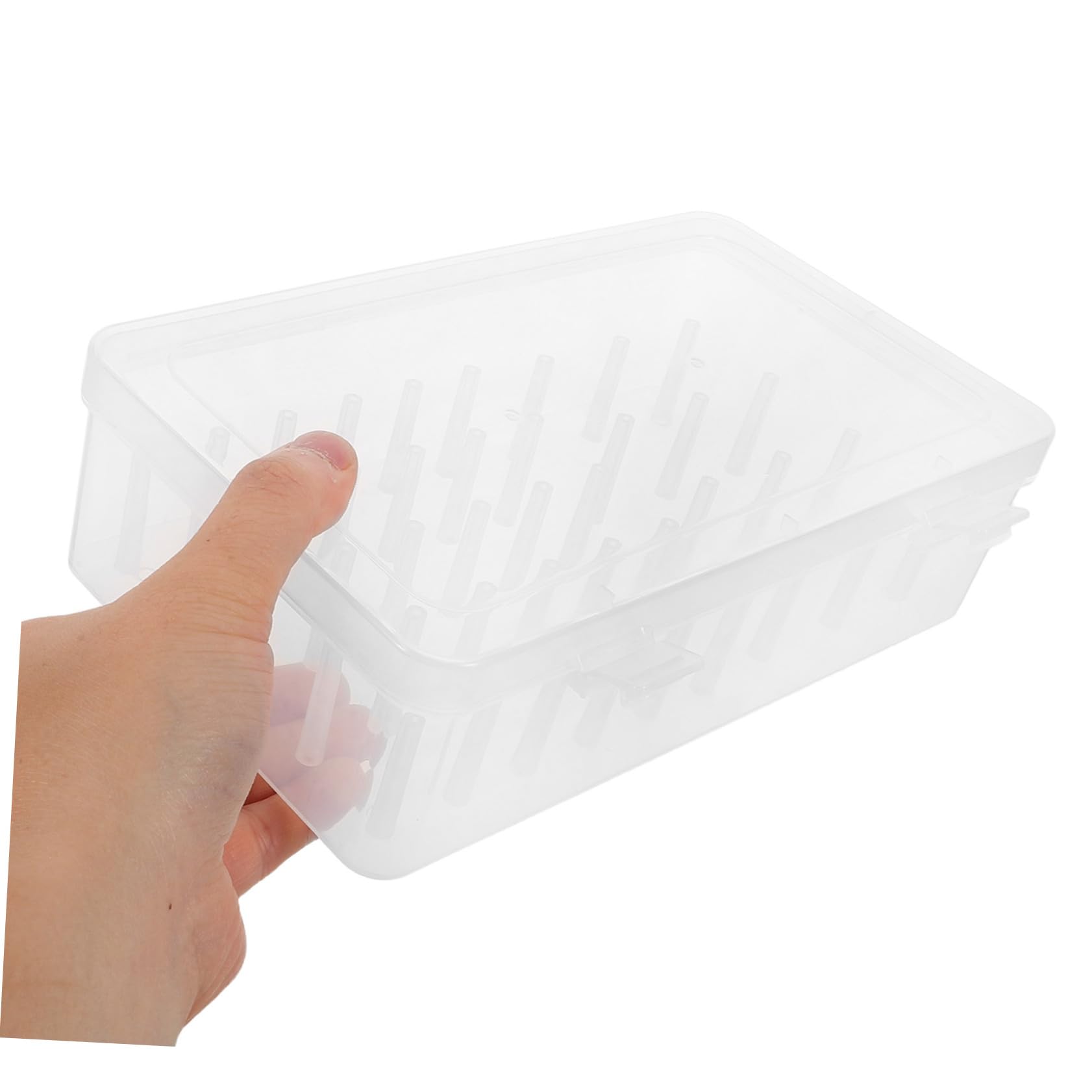 Hemobllo Scatola Porta-Filo da Cucito 42 Bobine Bianca 3 Pezzi