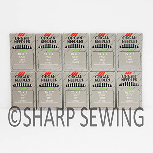 100 Organ 175X7#12 Industrial Button Sewer Needles TQX7, 2091