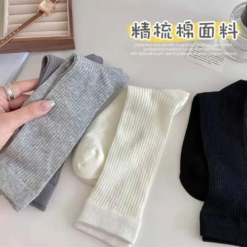 3 pairs - summer ultra-thin ballet solid color mid-tube versatile breathable pile socks4
