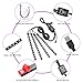 Interior Car Lights, 4pcs 48 USB Car LED Strip Lights, MultiColor Music LED Interior Light Under Dash Lighting Kit with Sound Active Function and Wireless Remote Controller, DC 5V