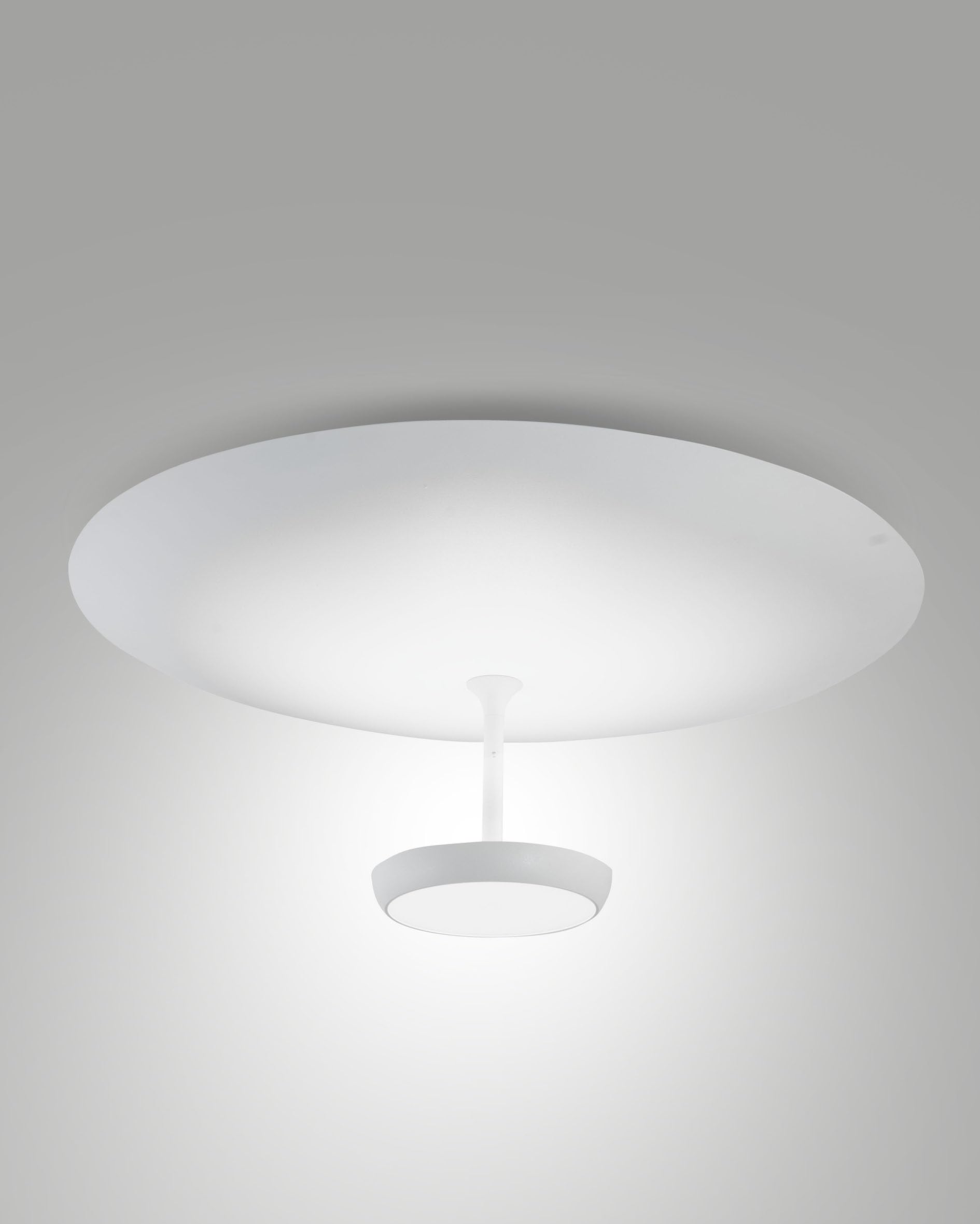 Yuko LED Ceiling Light, 40 W, 3200 Lumens, White, Metal Frame and Methacrylate, Dimmable, 3000 K, Warm Light, IP20