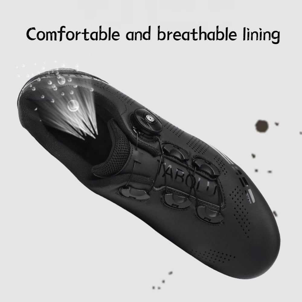 Zapatillas De Ciclismo para Hombre Y Mujer Zapatillas De Bicicleta Transpirables De Carretera Unisex Zapatillas Antideslizantes para Ciclismo En Interiores Y Outdoor