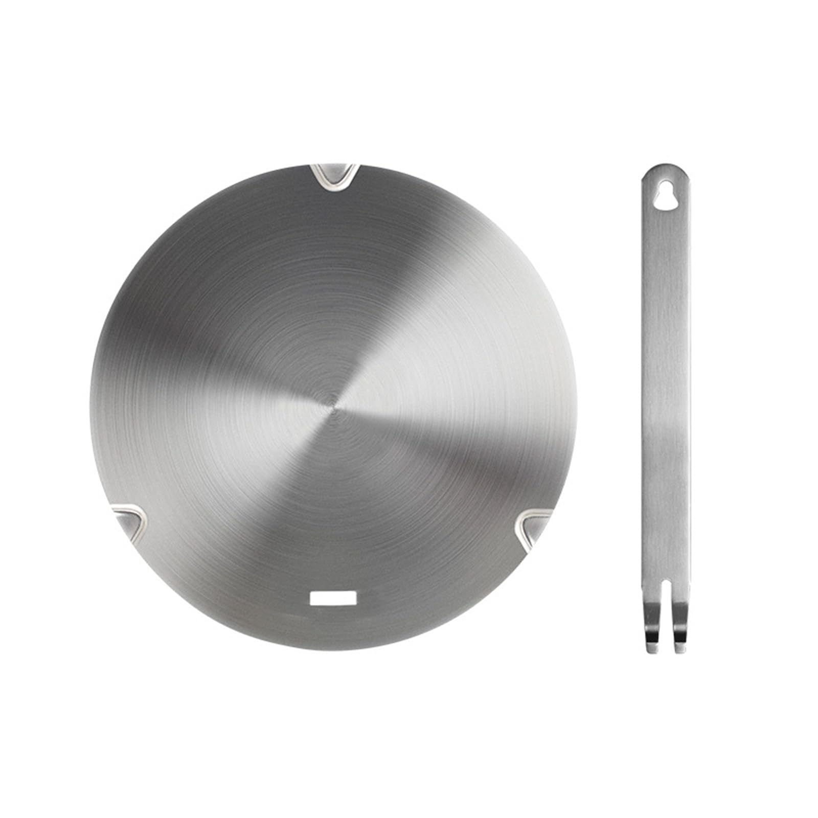 Induction Hob Converter Plate, NISPOTDOR Induction Adapter Plate Heat Diffuser for Gas Stove with Removable Handle 26cm