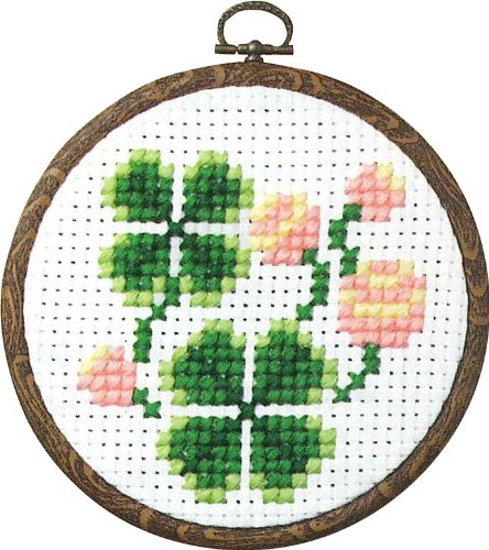 Kit broderie japonaise Orimupasu trèfle porte-bonheur 7358 à offrir pour passionnés