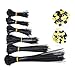 Price comparison product image ATPWONZ 700 Pcs Cable Ties Set, Nylon Cable Ties Heavy Duty Sticky Zip Ties+Self-adhesive Mounts for Home Office Garage and Workshop(80/100/120/150/200/300mm)