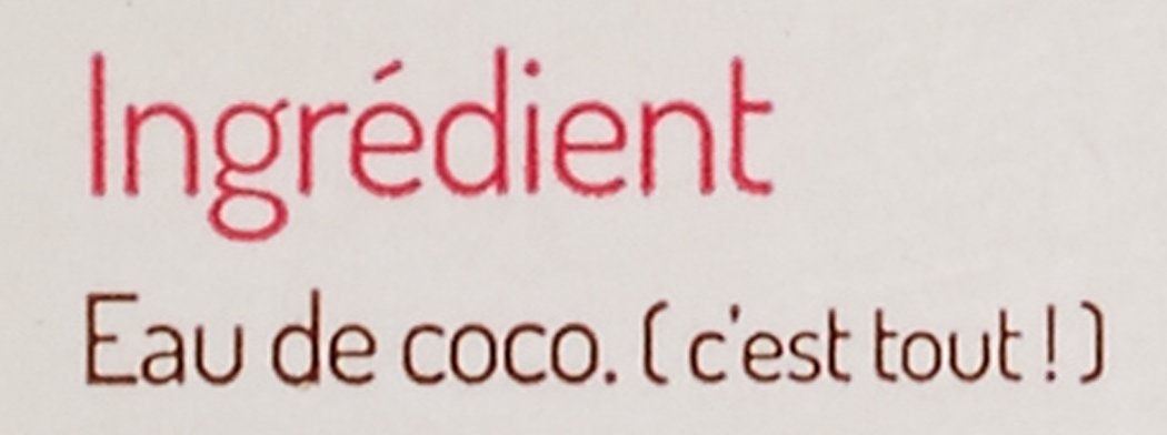 Vaïvaï Eau de Coco sans Sucres Ajoutés Brique de 1 L