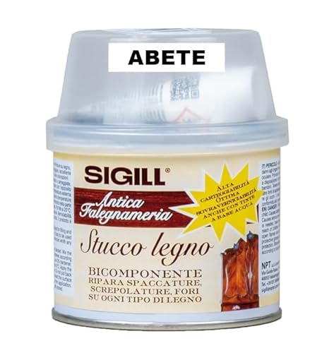 STUCCO PER LEGNO BICOMPONENTE RIPARA E RICOSTRUISCE - COLORE ABETE 125ml SIGILL ITALY