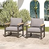 Sundale Outdoor 2 Pieces Patio Furniture Aluminum Armchairs, All-Weather Outdoor...