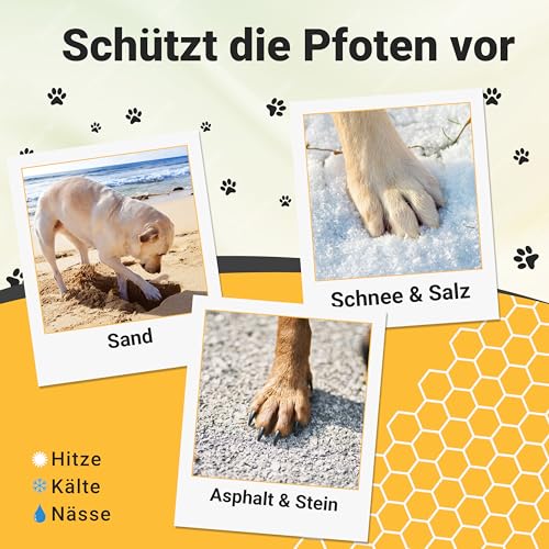 Animal Vita® Pfotenbalsam 100ml für Hunde und Katzen [mit Bienenwachs] 100% natürliche Inhaltsstoffe - Pflegt rissige und spröde Pfoten - Natürliche Pfotenpflege - Nasenbalsam ohne Parfüm