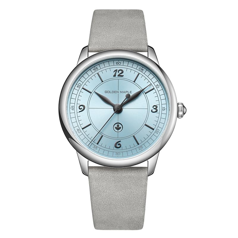 Montre à quartz suisse pour femme pour sublimer vos tenues avec son cuir bleu