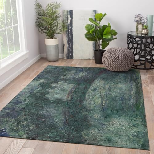 Carpette de chambre style jardin japonais et grand tapis abstrait antidérapant lavable 200x300