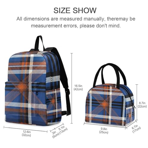 Mochilas para niños de rayas azules sin humedad para llevar libros y lonchera al colegio 2