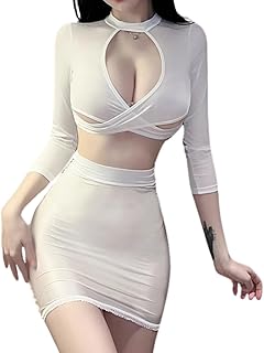 [MO FACTORY] ミニスカート セットアップ Tバック付きコーデ 上下セット 秘書 スケスケ スーツ 透けるスカート タイトスカート ボディコン ミニ セクシー