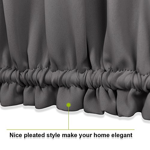 Pony Dance Classroom Door Curtain - Blackout Thermal Insulated Privacy Protect Window Curtains For Front Sidelight Doors Including Bonus Adjustable Tieback, 25 By 40 Inch, Grey, Single Panel #TOP4