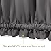 PONY DANCE French Door Curtain, Dual Rod Pocket Grey Blackout Drape for Front Glass Door Window, Privacy Thermal Insulated Room Darkening Curtain for Sidelight Window, W 25 x L 72 inch, 1 Panel