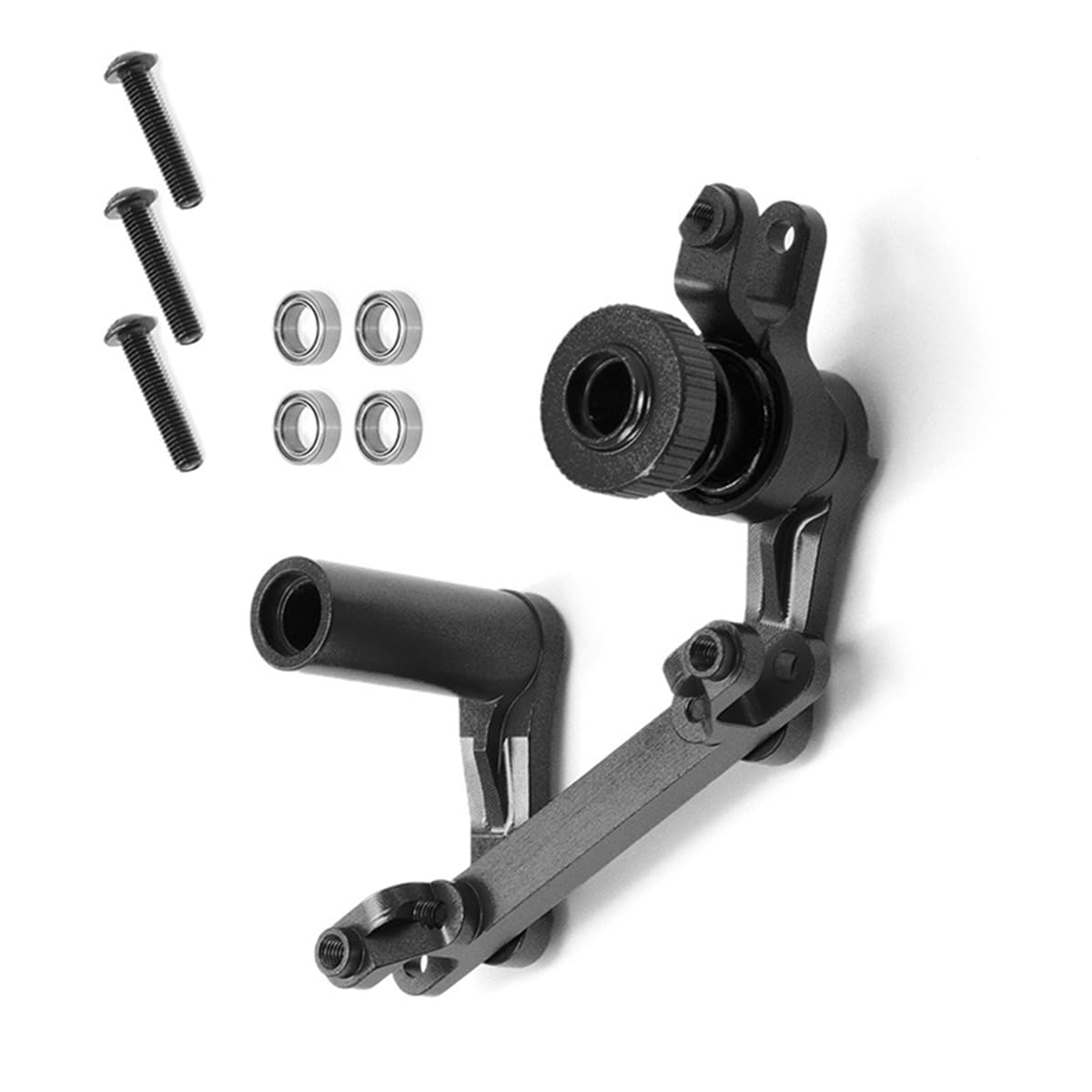 RC Car Upgrade Steering Kit for TRAXXAS 1/10 E-Maxx/T-Maxx RC Car Upgrade Parts Black