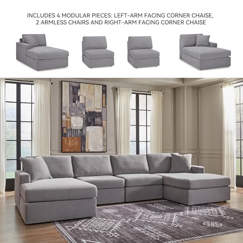 Image of Signature Design by Ashley Modular U-Shaped Double Chaise Sectional