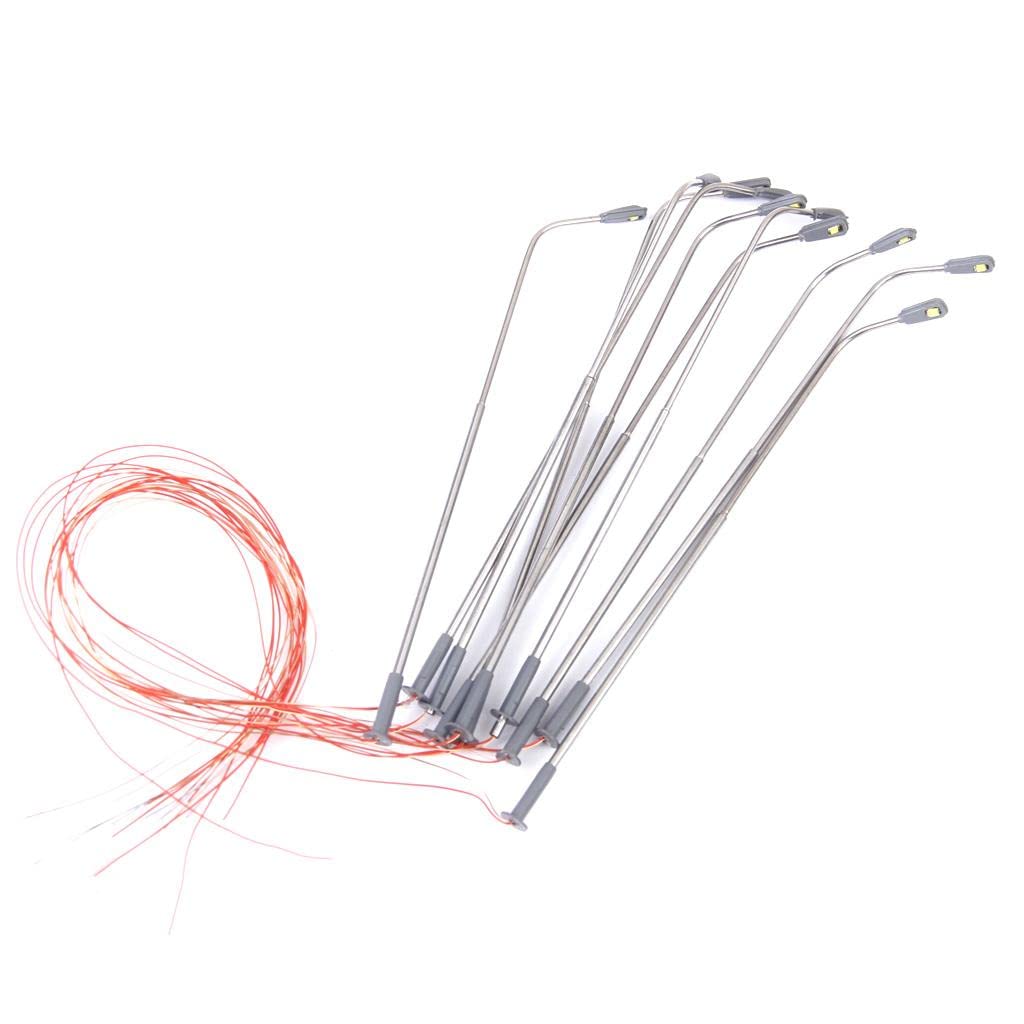 ATORSE Model Led Street Lamp Lights Single Head Train Layout Scenery 1:100 10Pcs-image-39