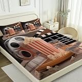 Sabanas 150 x 190 Cine 3D impresión Sábana Bajera de Microfibre Suave y Cómoda Transpirable, Película Clásica Funda de Colchón Sábana con Elástica Bolsillo Profundo 30 cm, Sabanas Cama 150, S705