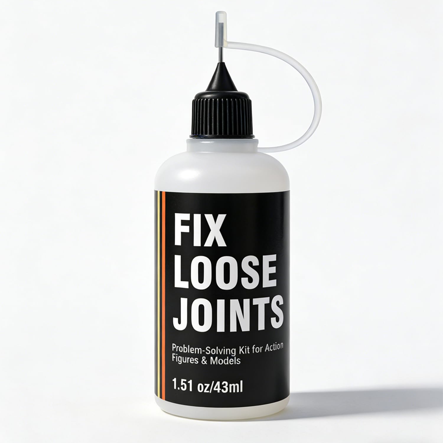 43ml Fix Loose Joints Solution for Action Figures & Models, Precision Needle Head for Easy Application, Fast-Acting Long-Lasting Hold, Safe for Plastic Resin Vinyl Materials