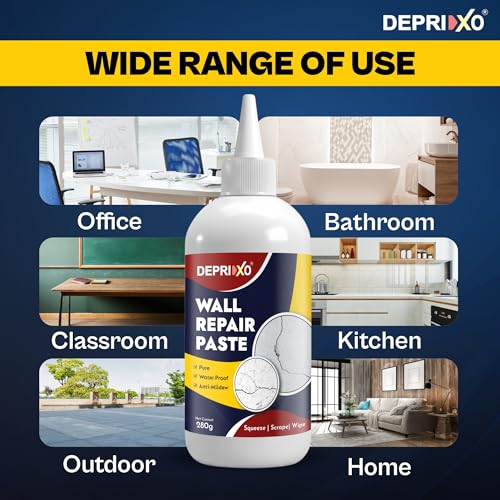 Image of Wall Repair Paste - Paint Wall Putty Crack Repair for Walls and Joint, Mending Agent Damage Wall Crack Filler, Waterproof Wall Hole Filler by UNIDSC (Wall Repair Paste, 280 ml)