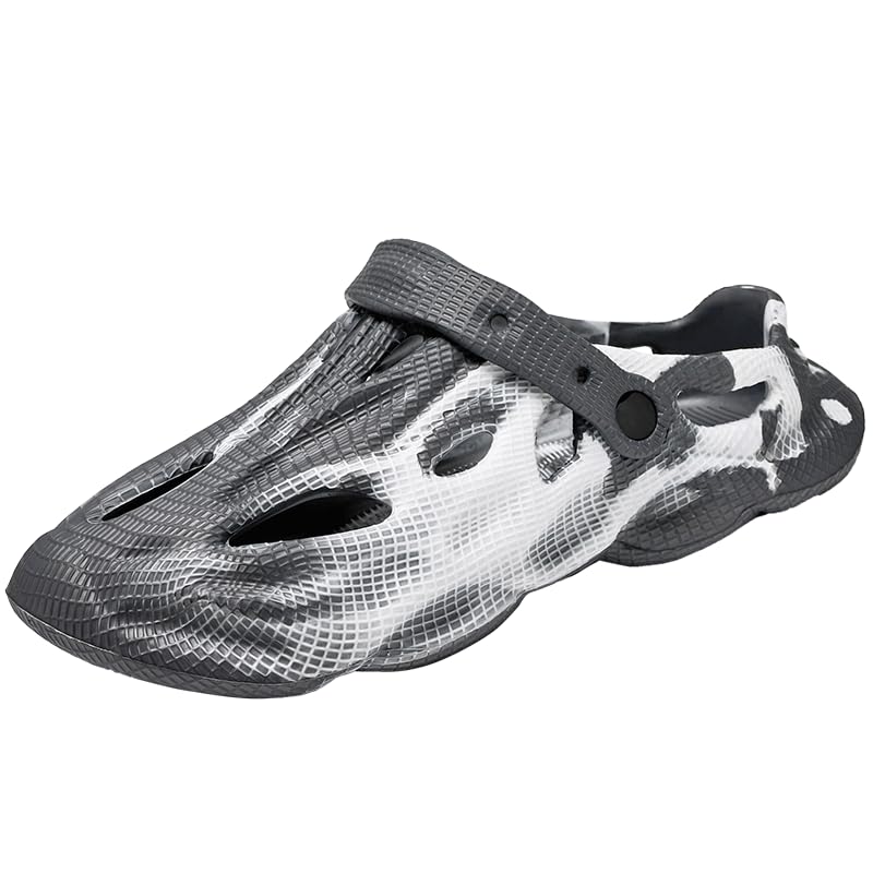 Men's sandals and slippers, fashionable hollow out beach shoes, lightweight and breathable non slip casual slippers