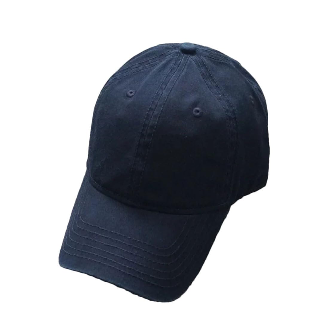 Cappellino da baseball sportivo da uomo, in morbido cotone, modello Gorras Hombre Casquette, blu navy, Taglia unica
