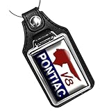 Brotherhood Compatible with Pontiac V8 Engine Indian Head Sign Design Keychain Key Holder Key Ring for Men Heavy Duty Car Keyring for Men and Women