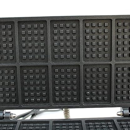1500W Waffeleisen Grill Profi Belgisches Waffeleisen Antihaftbeschichtung Platten Waffelautomat mit Temperaturregelung und Timer Kommerzielles Waffelmaschine,50~300℃ – Bild 8