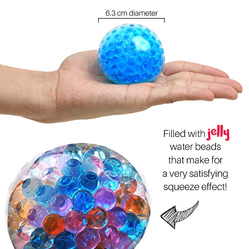 3 Set Water Beads Stress Relief Squeezing Balls for Kids and Adults