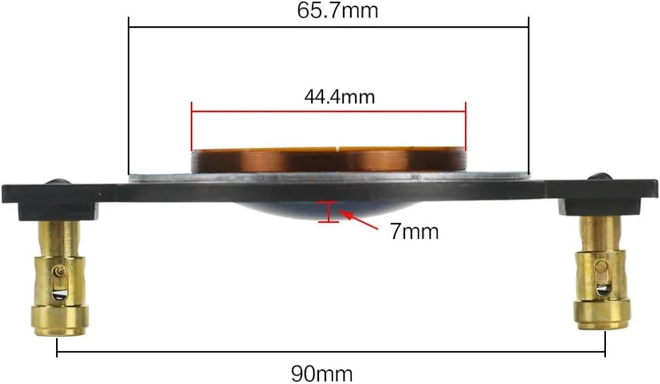 44.4MM Coil Blue Film 44 Core Horn Tweeter Driver Diaphragm Treble Speaker Repair DIY 8OHM 70-250W High-end 2PCS
