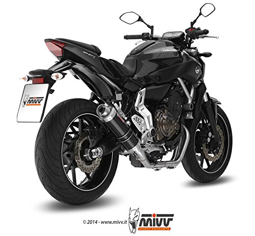 MIVV-Auspuff YAMAHA MT-07 Bj.ab 2014 (GP,Edelstahl schwarz,Motorrad) - 2